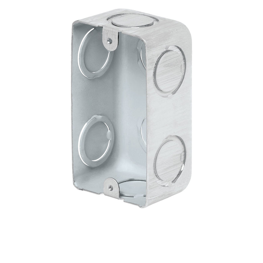 Caja tipo chalupa, 2x4" rectangular, reforzada, Volteck