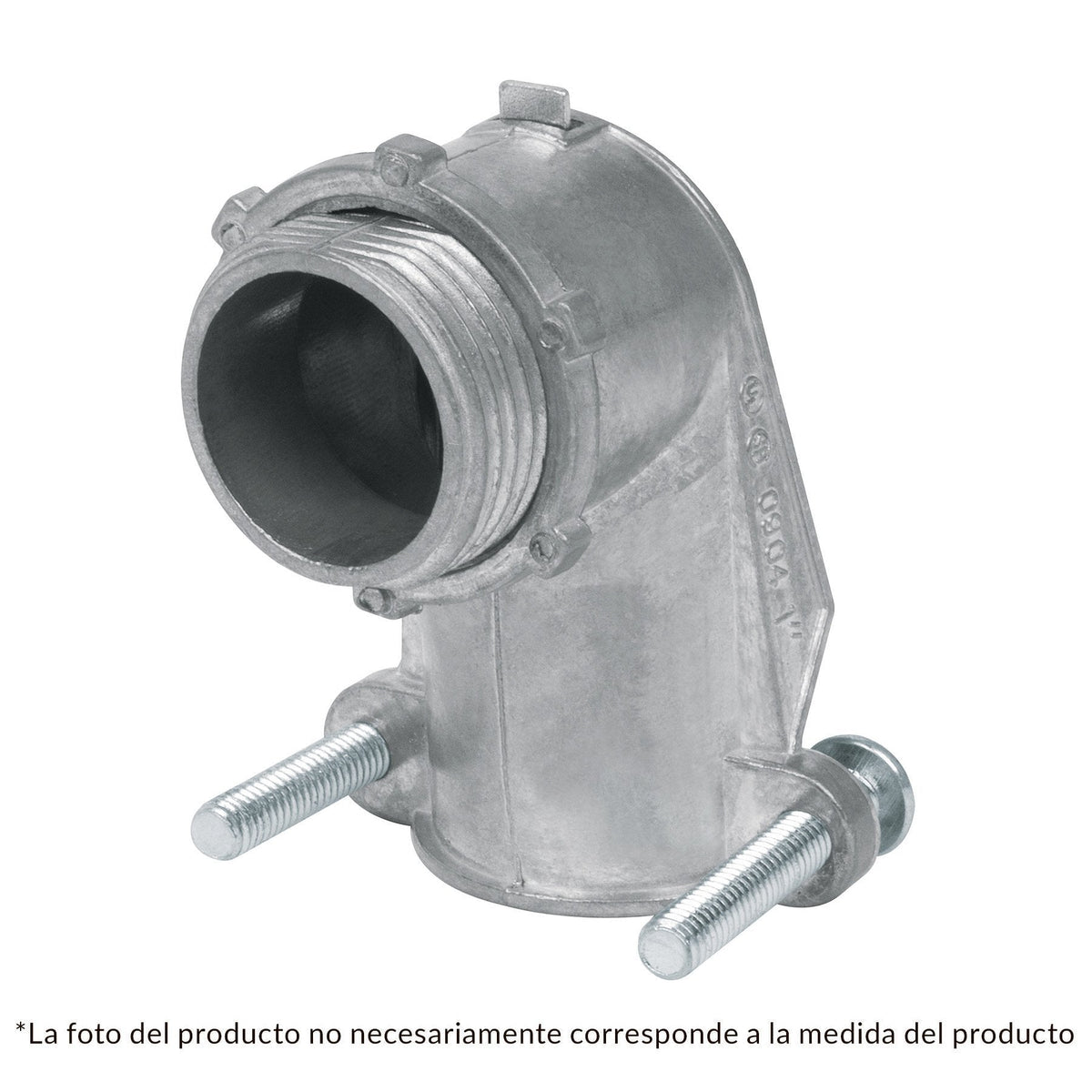 Conector tubo flexible 3/4" curvo, Volteck