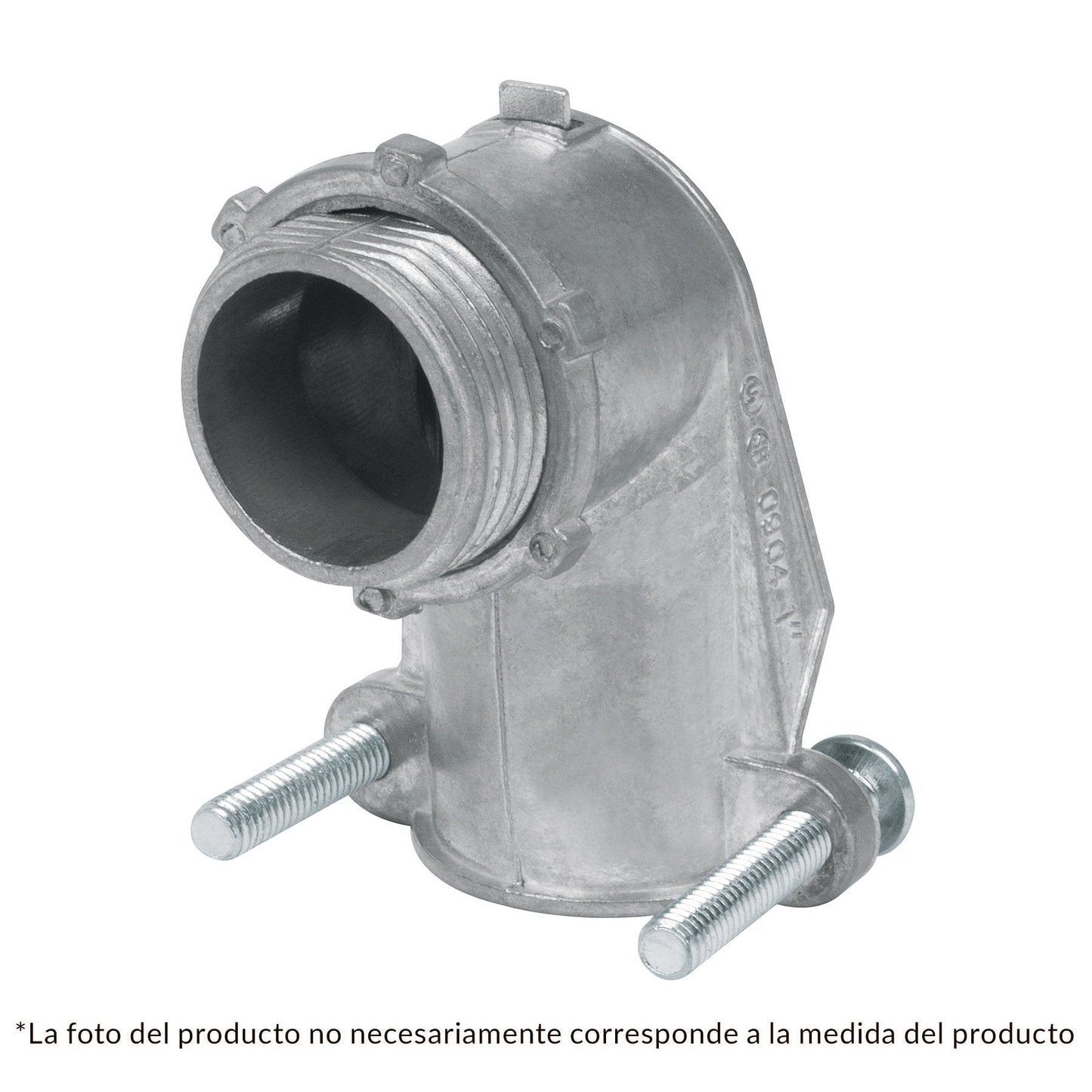 Conector tubo flexible 1/2" curvo, Volteck