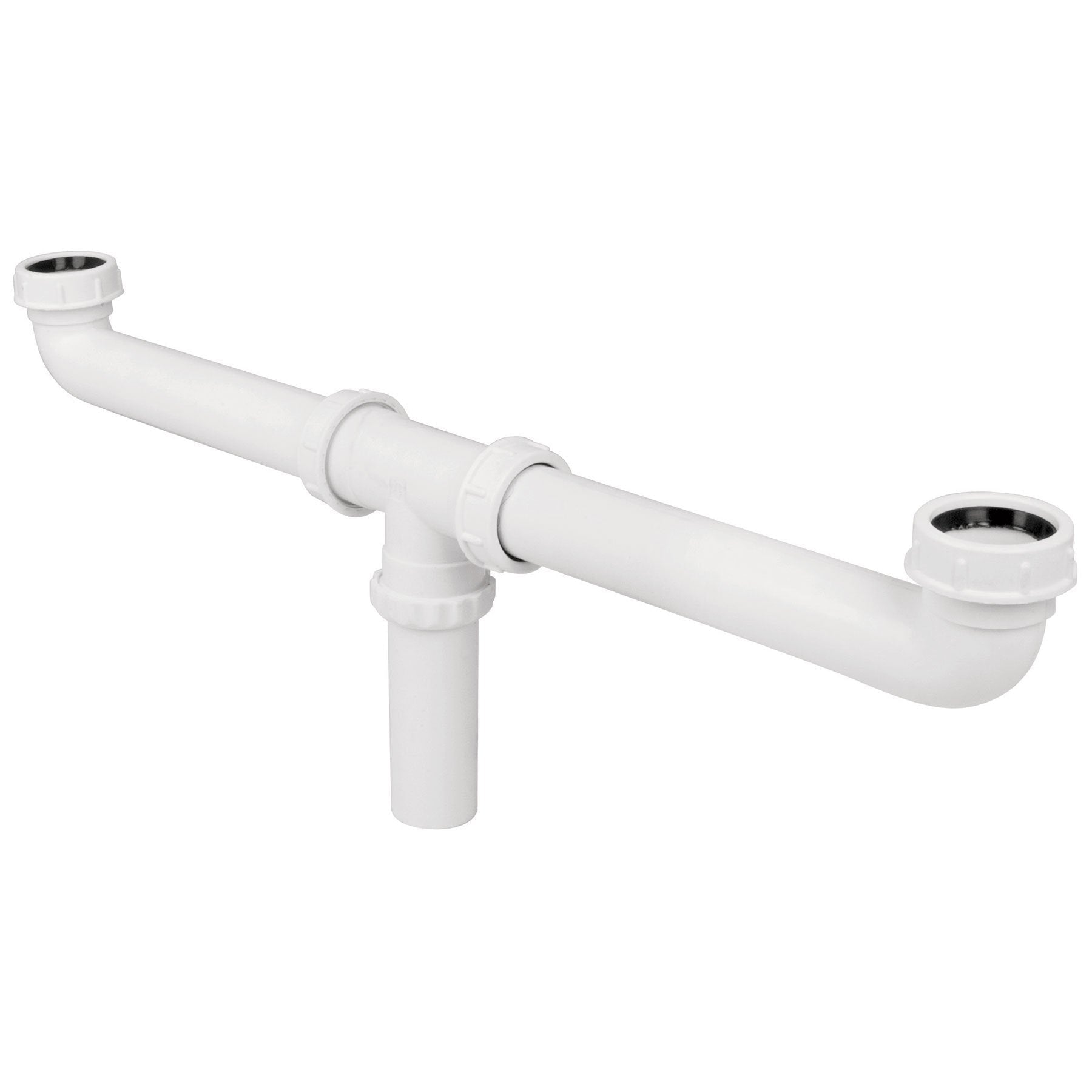 Céspol doble para fregadero, polipropileno, 1-1/2"