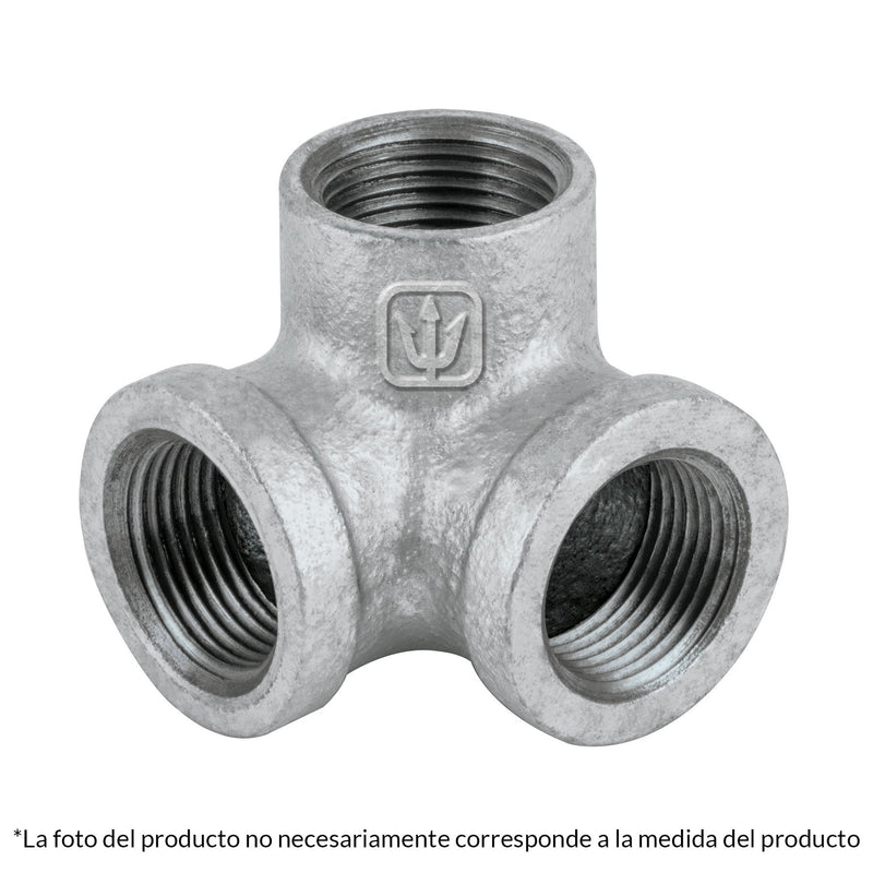 Codo rincón acero galvanizado de 1/2", FOSET