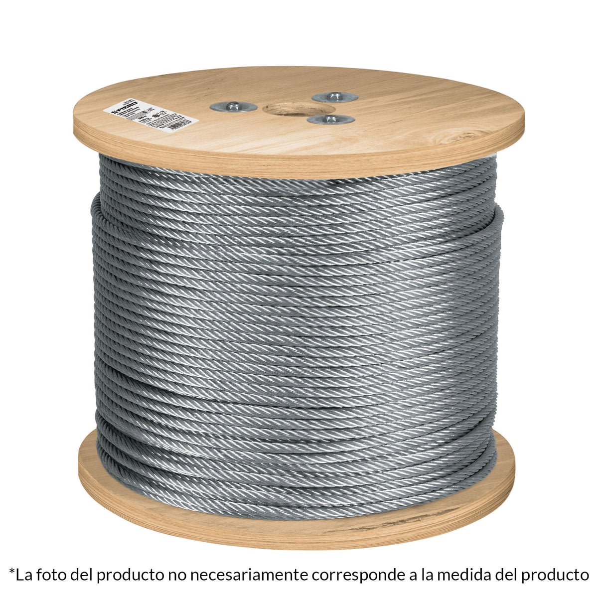 Cable flexible de acero 3/16", 7X19, 300 m
