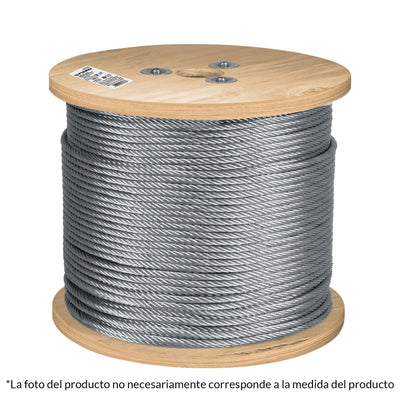 Cable flexible de acero 3/16", 7X19, 300 m