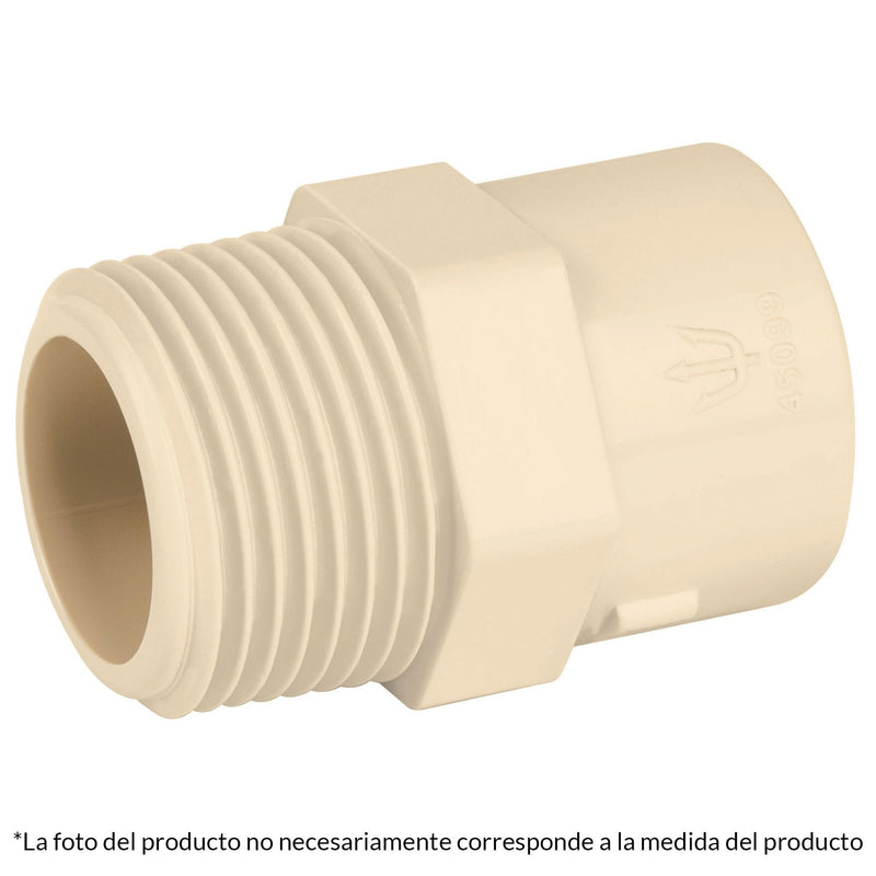 Conector macho de CPVC 1"