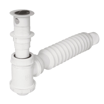 Céspol de bote p/lavabo con contra, polipropileno, 1-1/4"