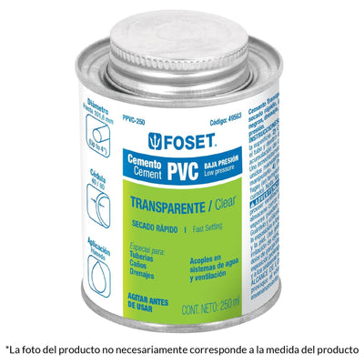 Cemento para PVC, bote 250 ml