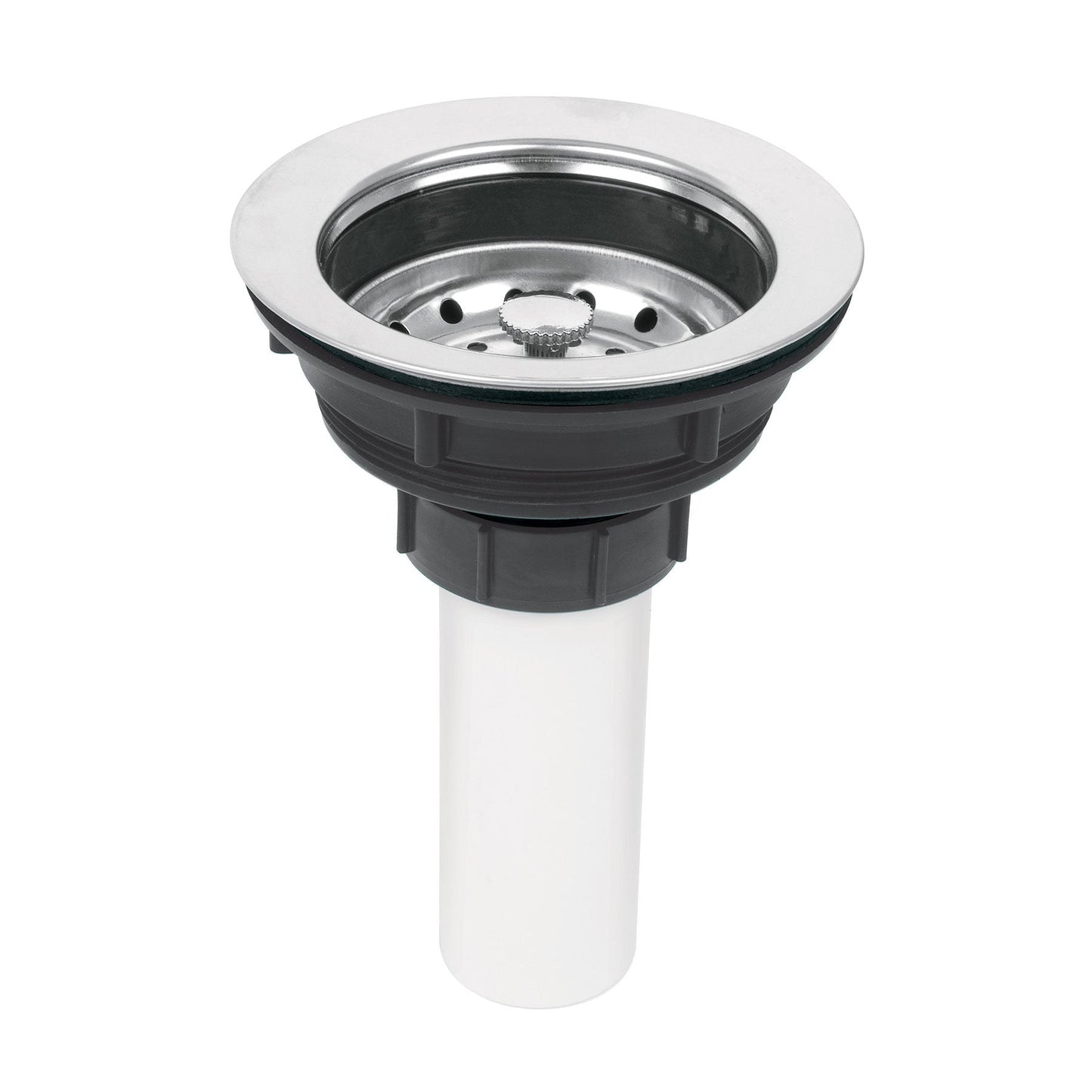 Contracanasta de plástico con tubo de plástico, 3-1/2"