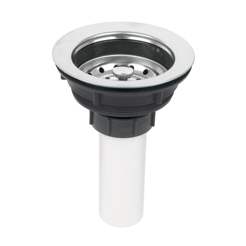 Contracanasta de plástico con tubo de plástico, 3-1/2"