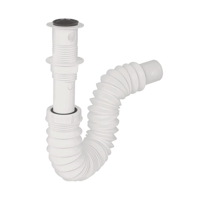 Céspol flexible p/lavabo con contra, polipropileno, 1-1/4"