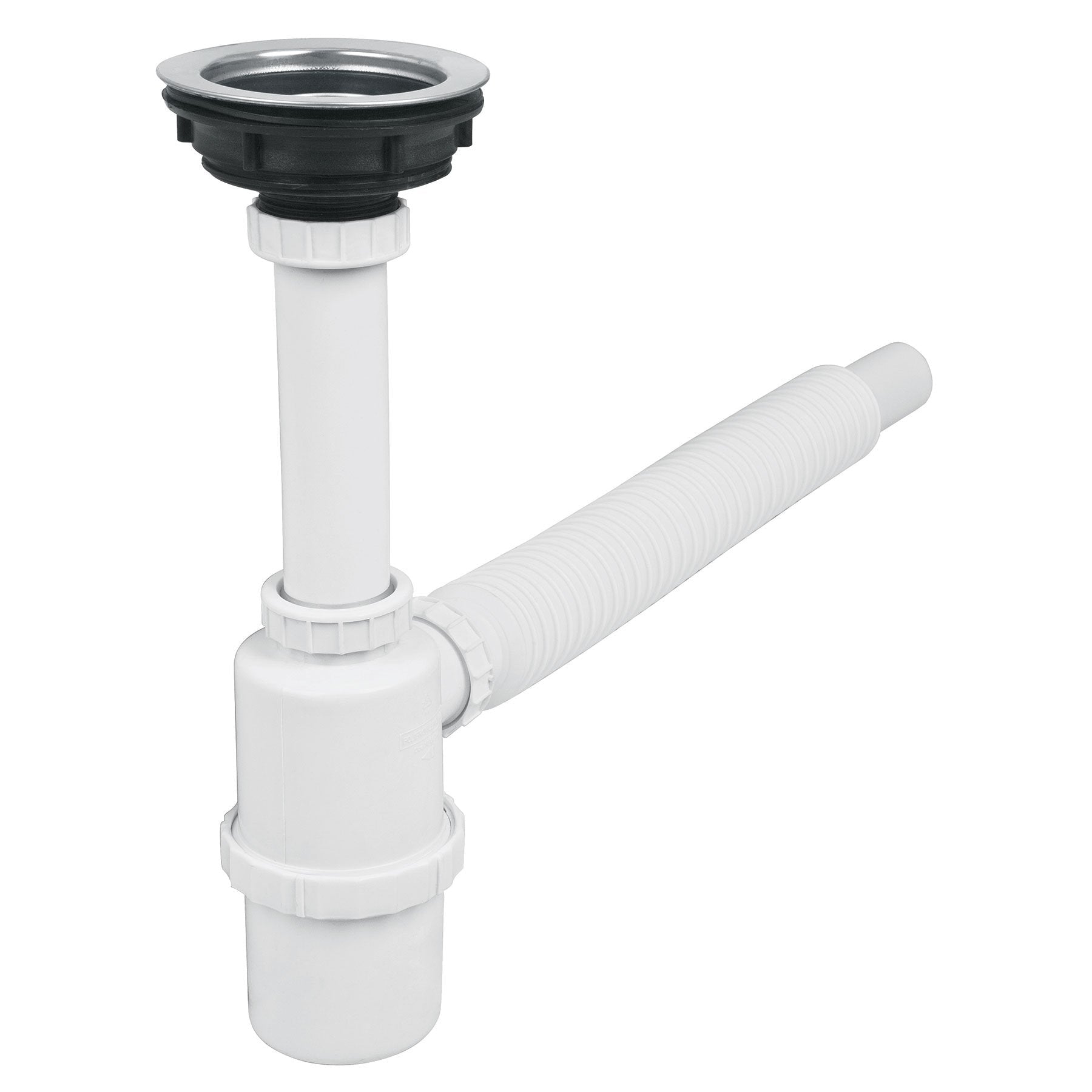 Céspol bote p/fregadero c/contracanasta, polipr, 1-1/2"
