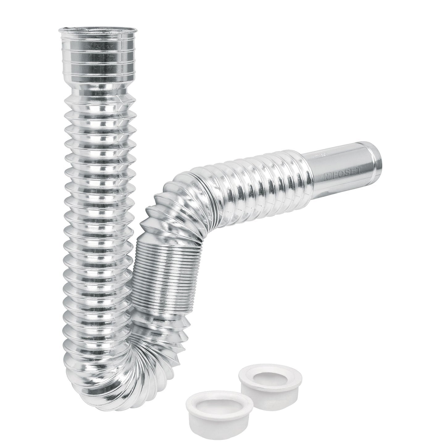 Céspol flexible p/lavabo y fregadero, polipropileno, cromo