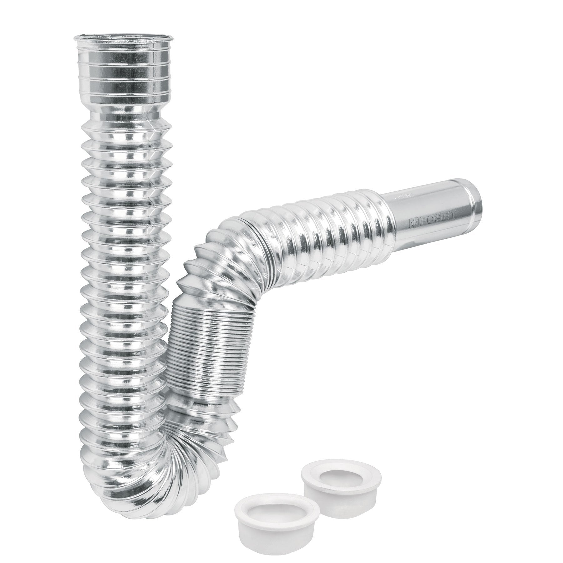 Céspol flexible p/lavabo y fregadero, polipropileno, cromo