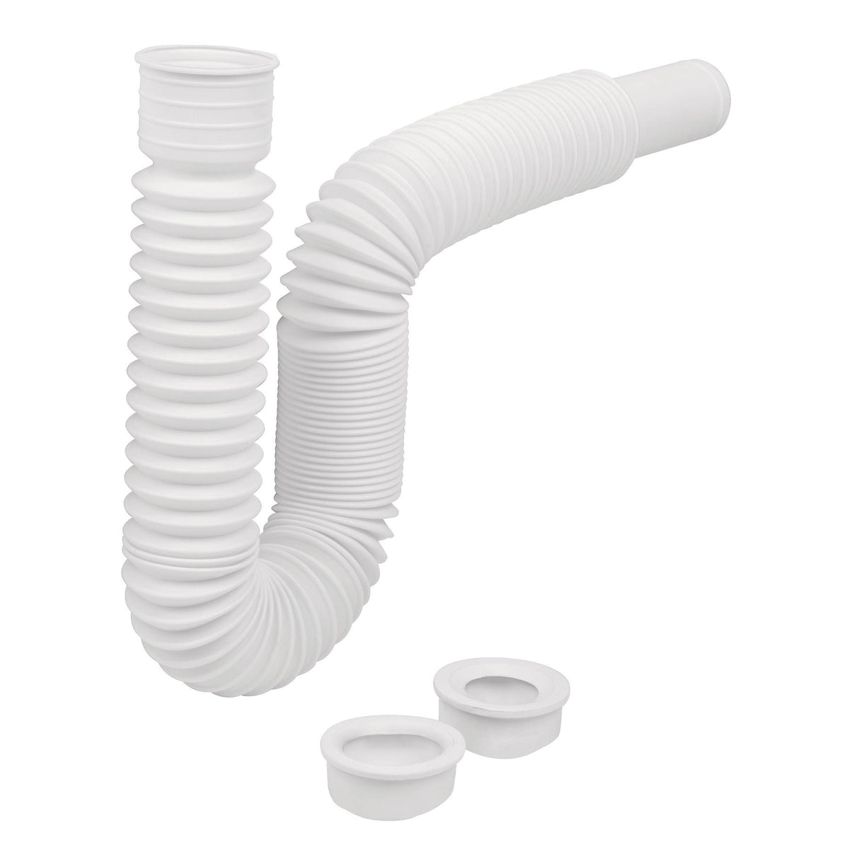 Céspol flexible p/lavabo y fregadero, polipropileno, blanco