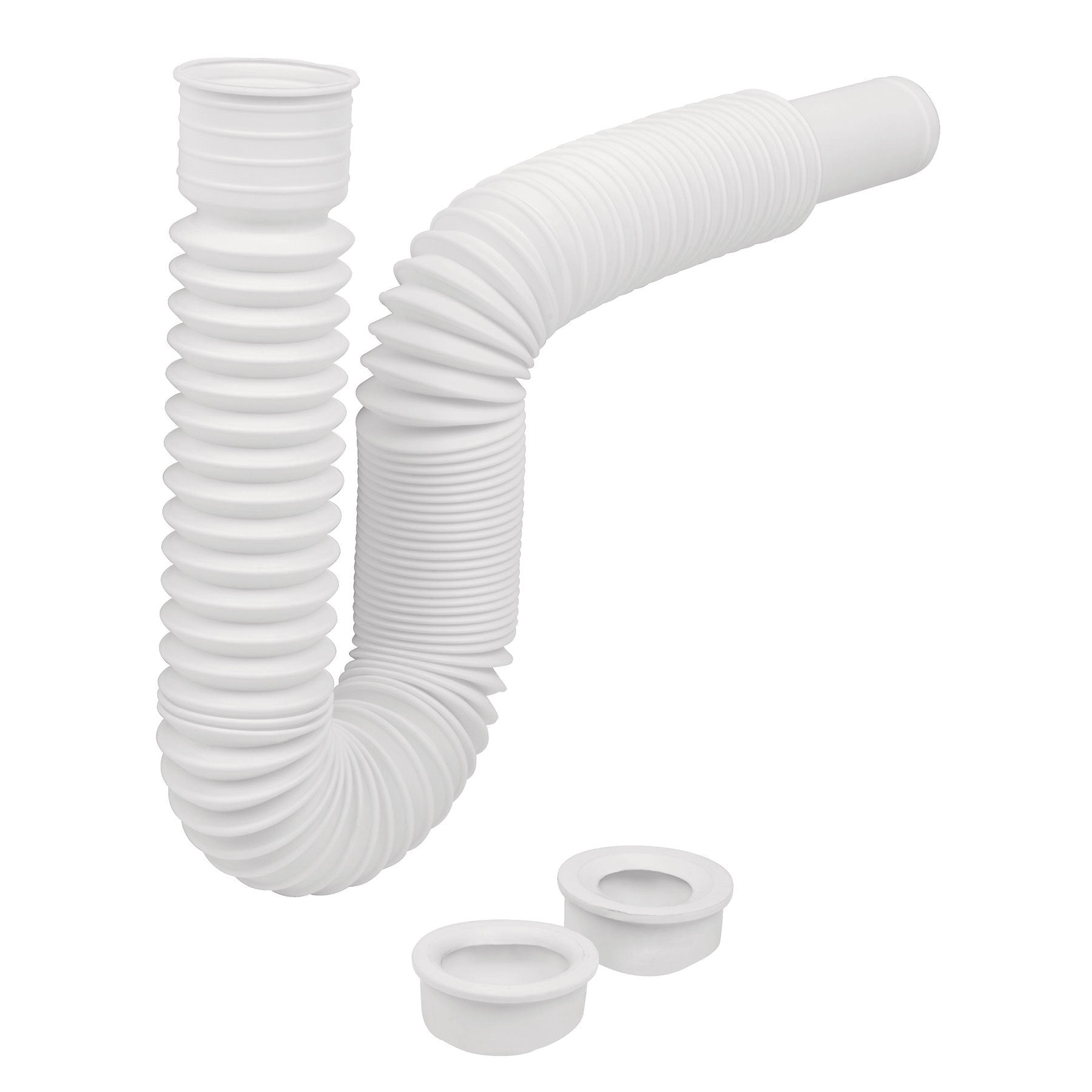 Céspol flexible p/lavabo y fregadero, polipropileno, blanco