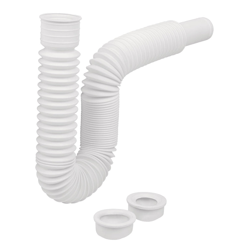 Céspol flexible p/lavabo y fregadero, polipropileno, blanco