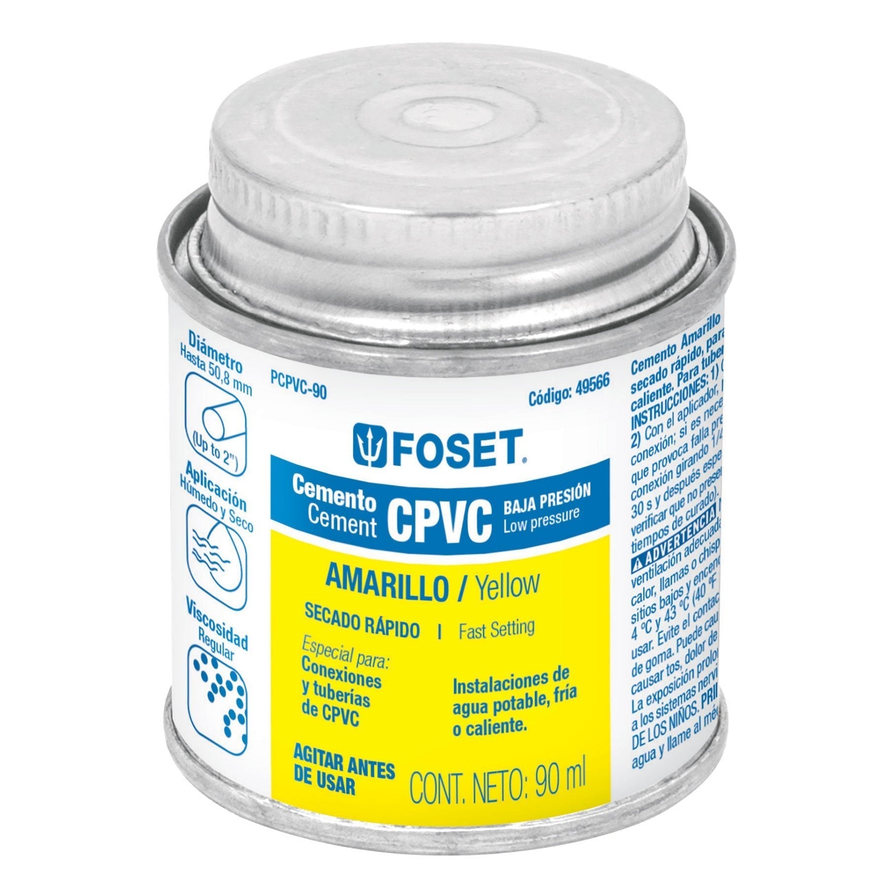 Cemento para CPVC, bote 90 ml