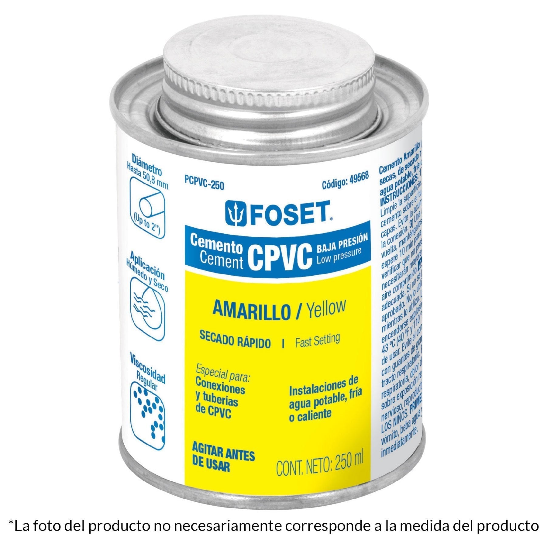 Cemento para CPVC, bote 145 ml