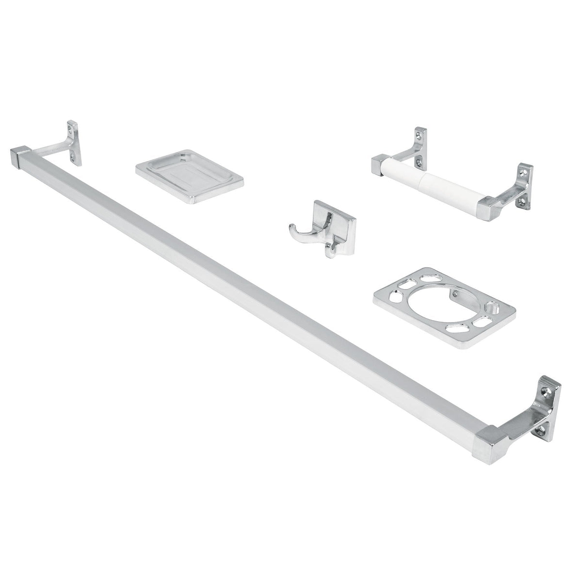 Juego accesorios para baño, 5 piezas, Foset Basic