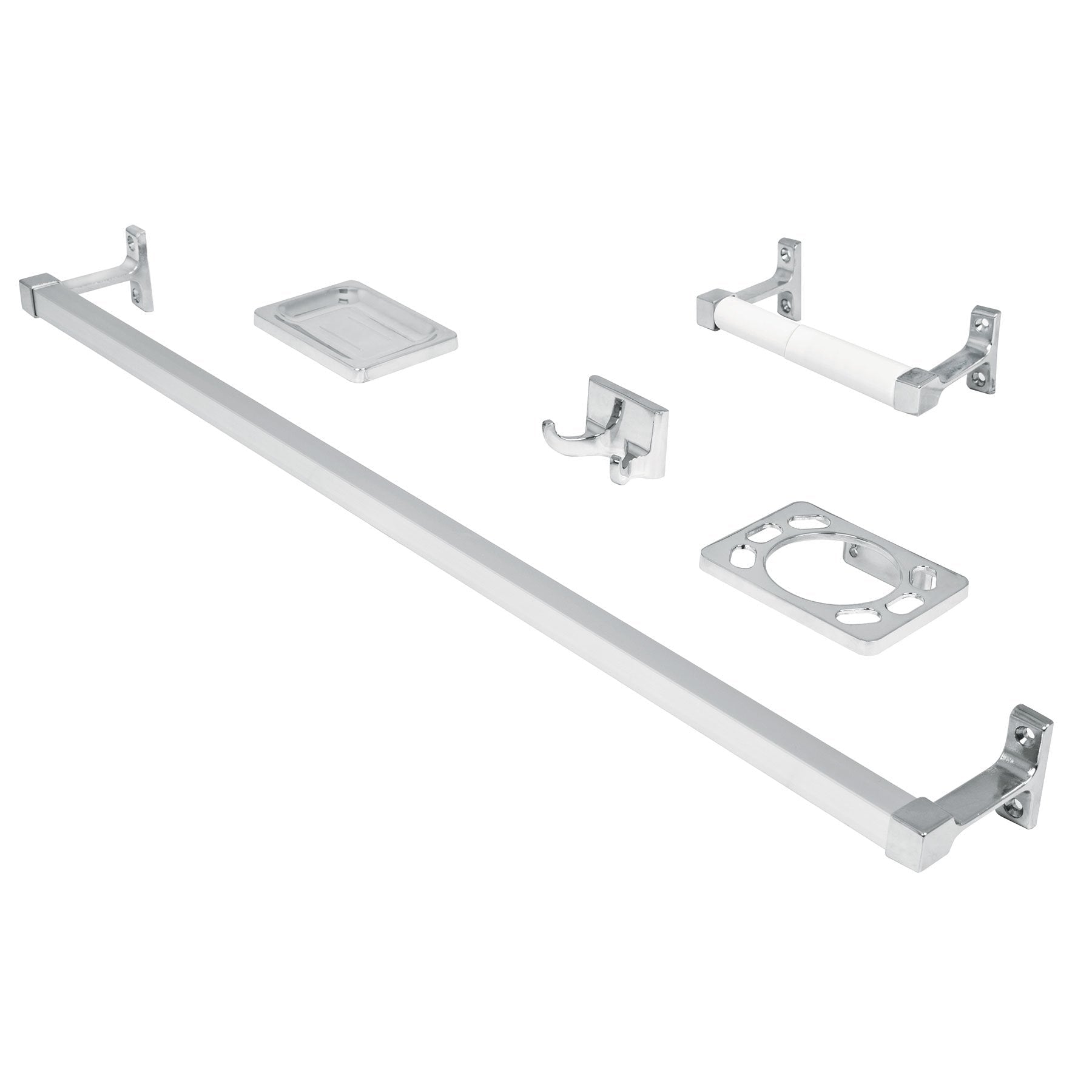 Juego accesorios para baño, 5 piezas, Foset Basic