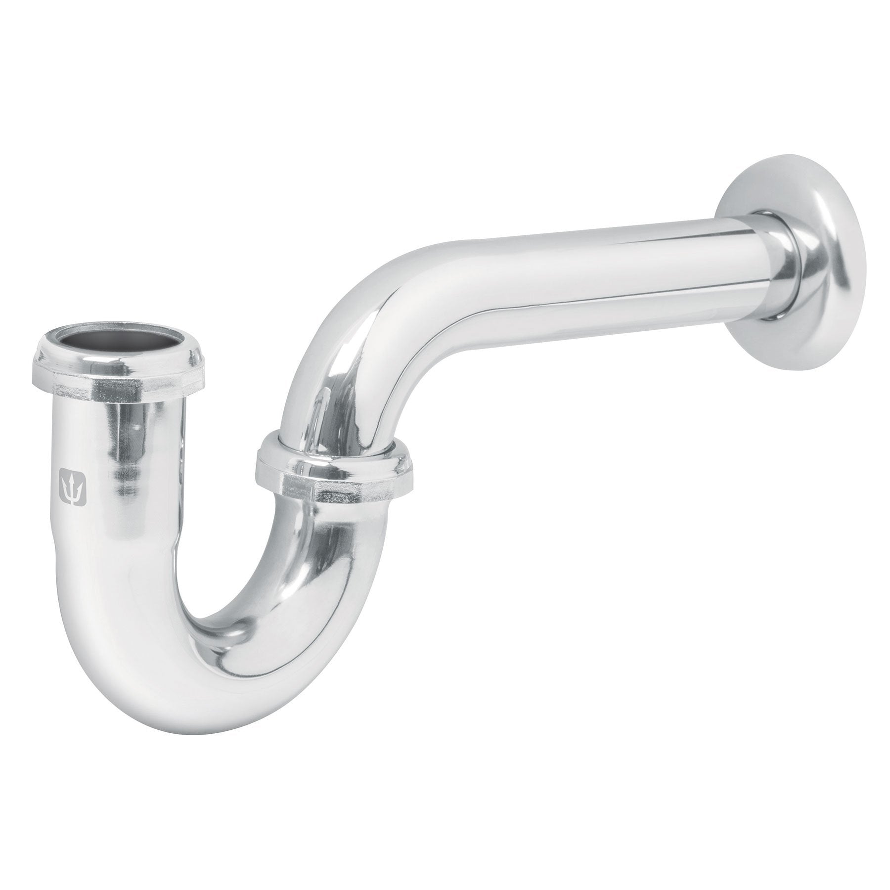 Céspol p/lavabo de latón sin contra, cromo, 1-1/4"