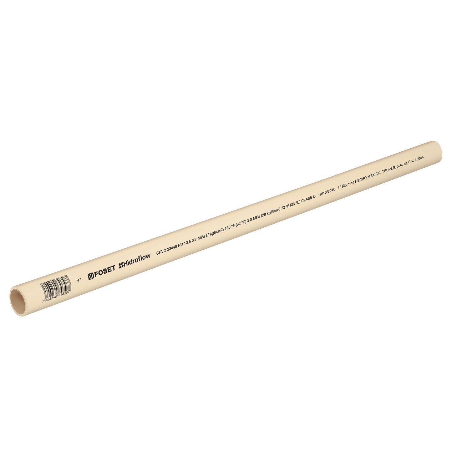 Tubo CPVC, 3/4", 3 metros