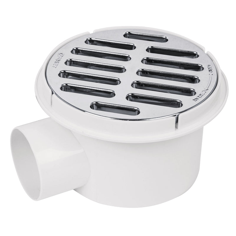 Coladera polipropileno 5", salida lateral 2", rejilla