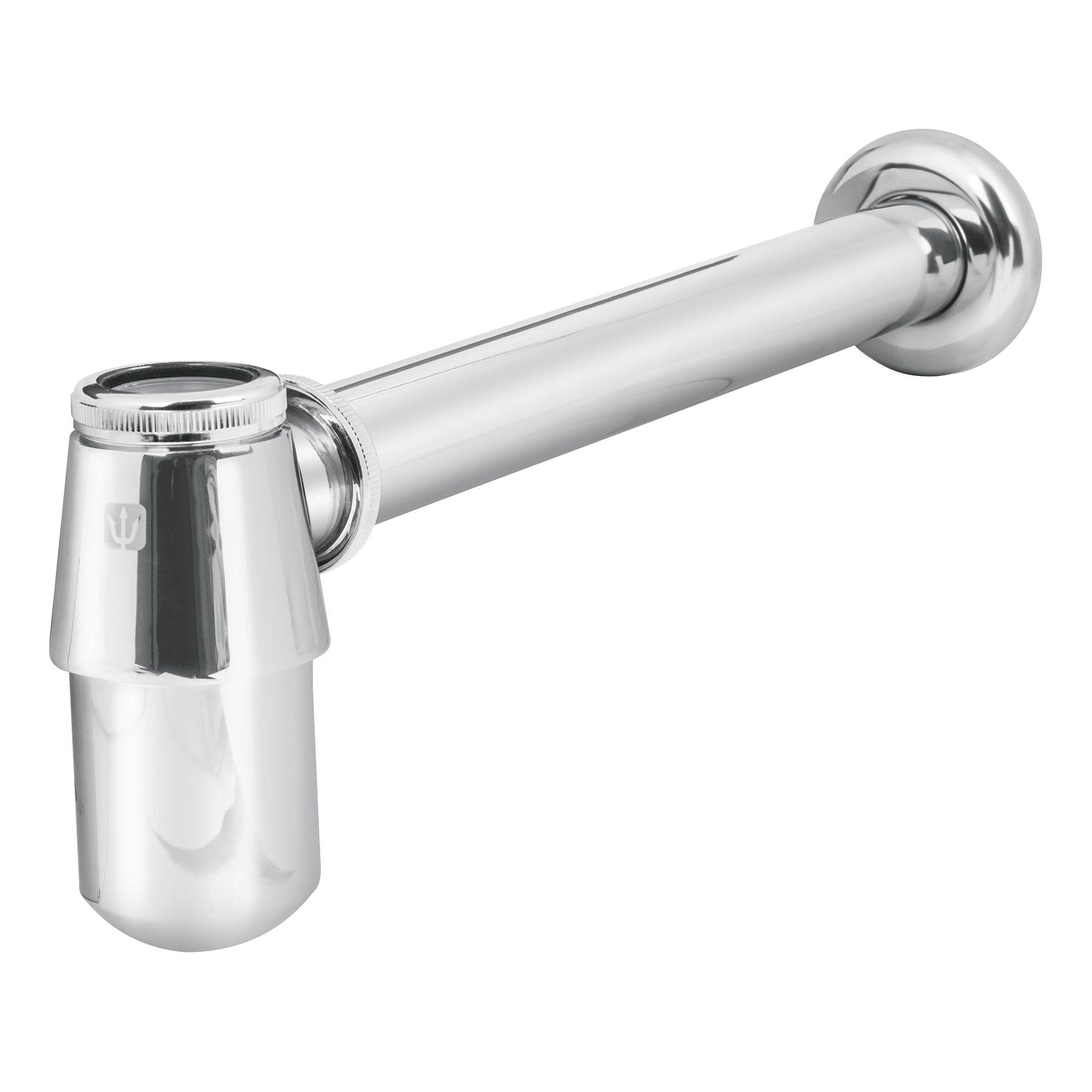 Céspol de bote para lavabo sin contra, cromo, 1-1/4"