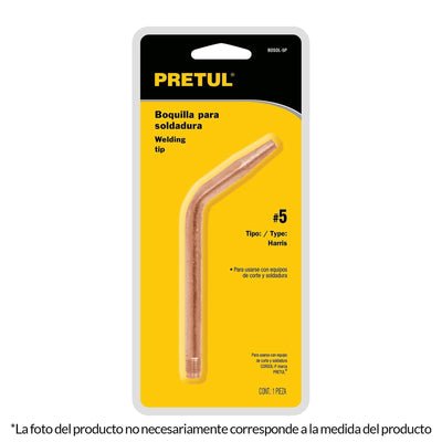 Boquilla para soldar # 5, Pretul