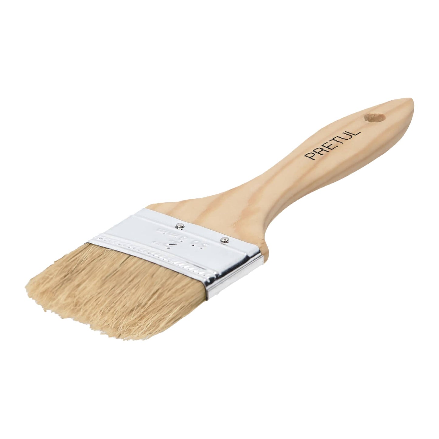 Brocha económica, mango de madera, 2", Pretul