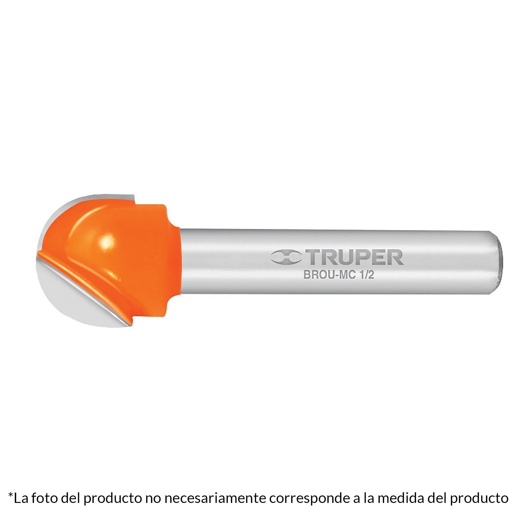 Broca para router, media caña, 3/4"