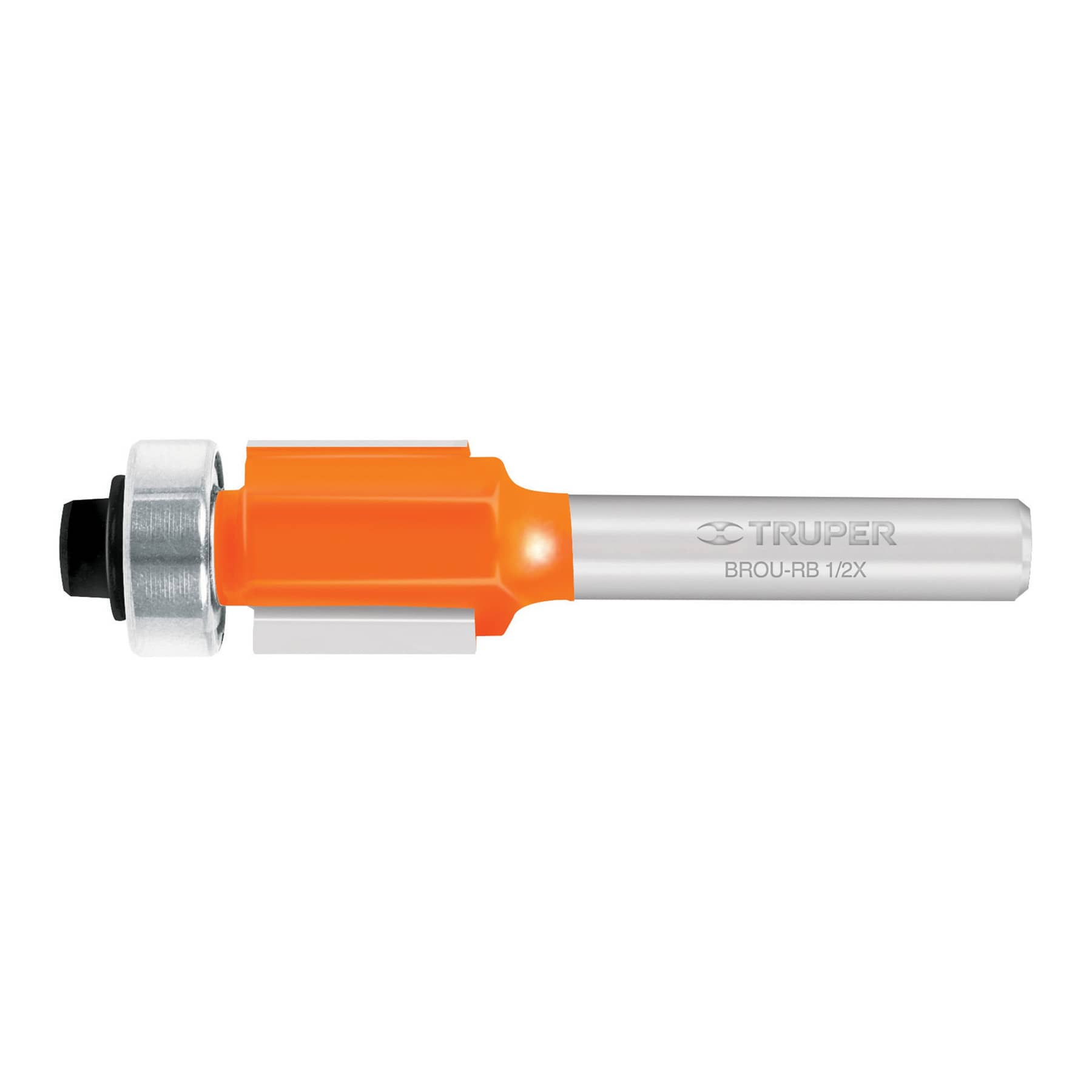 Broca para router, corte recto, 1/2" con balero