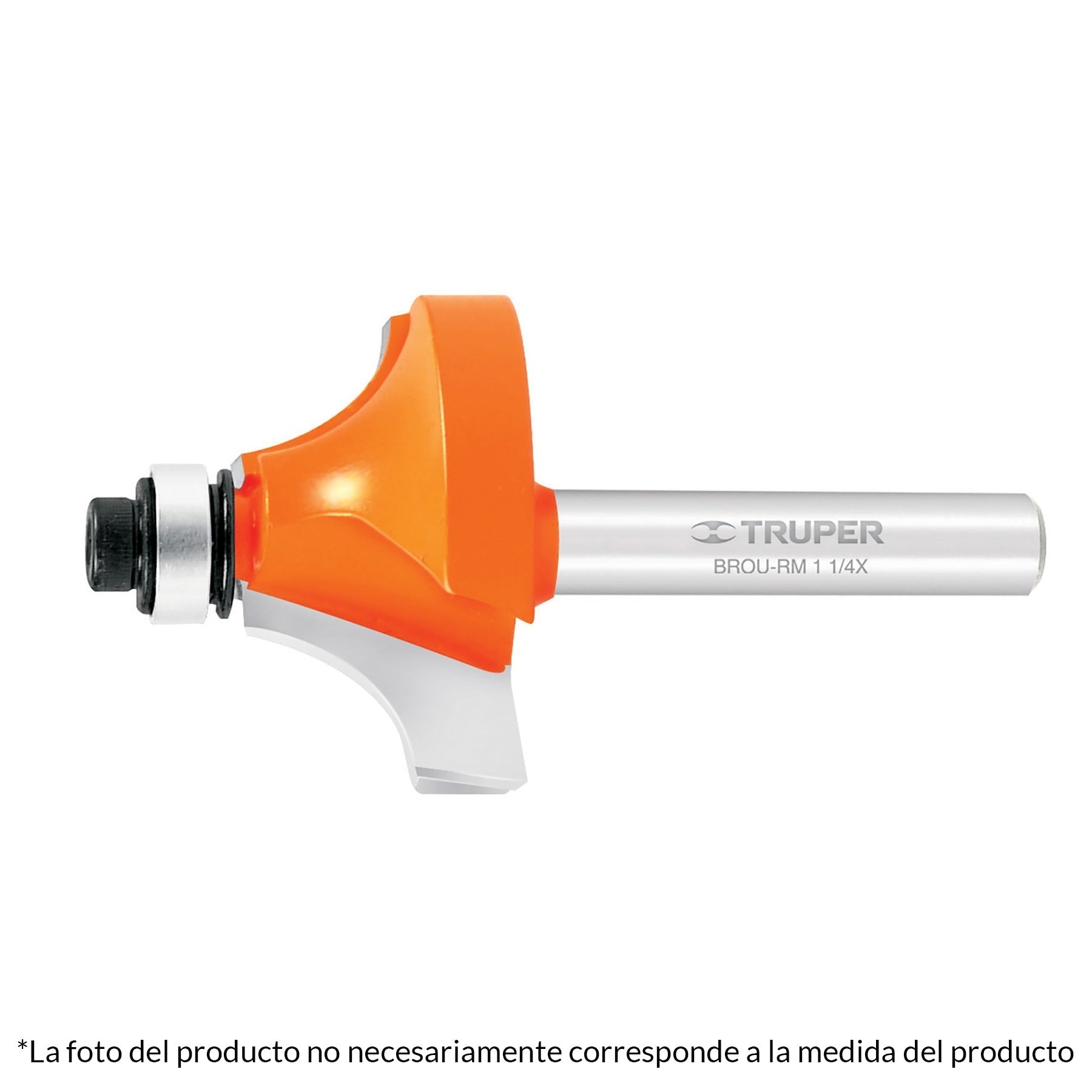 Broca para router, redondeado con moldura, 1-1/2" con balero