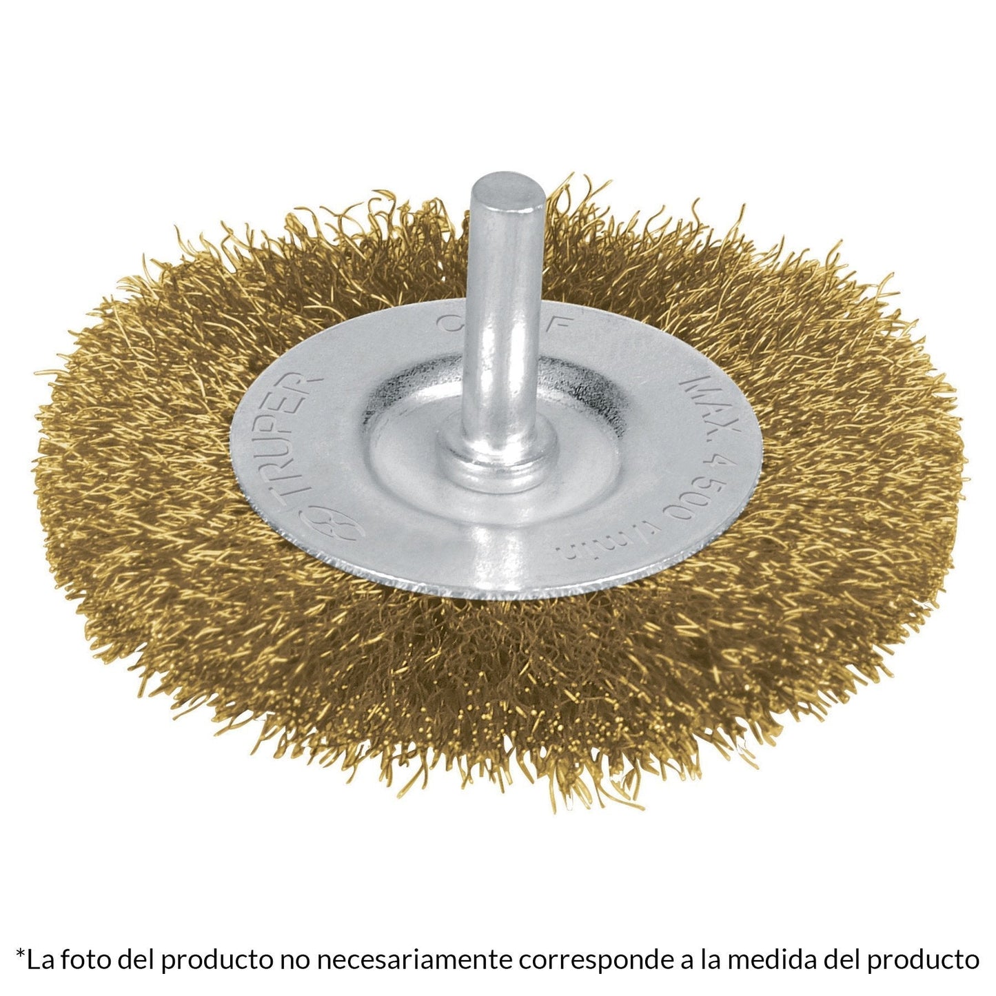 Carda circular 3", alambre fino, para taladro