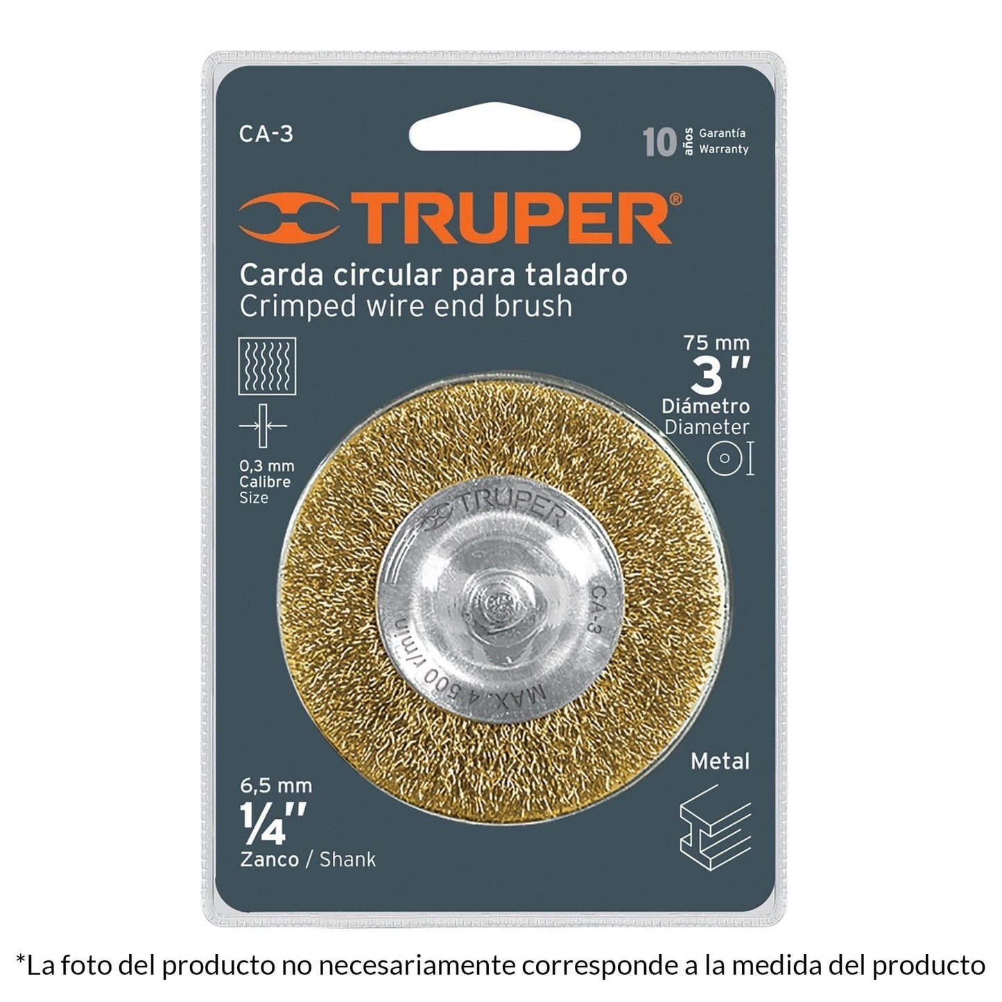Carda circular 2" para taladro