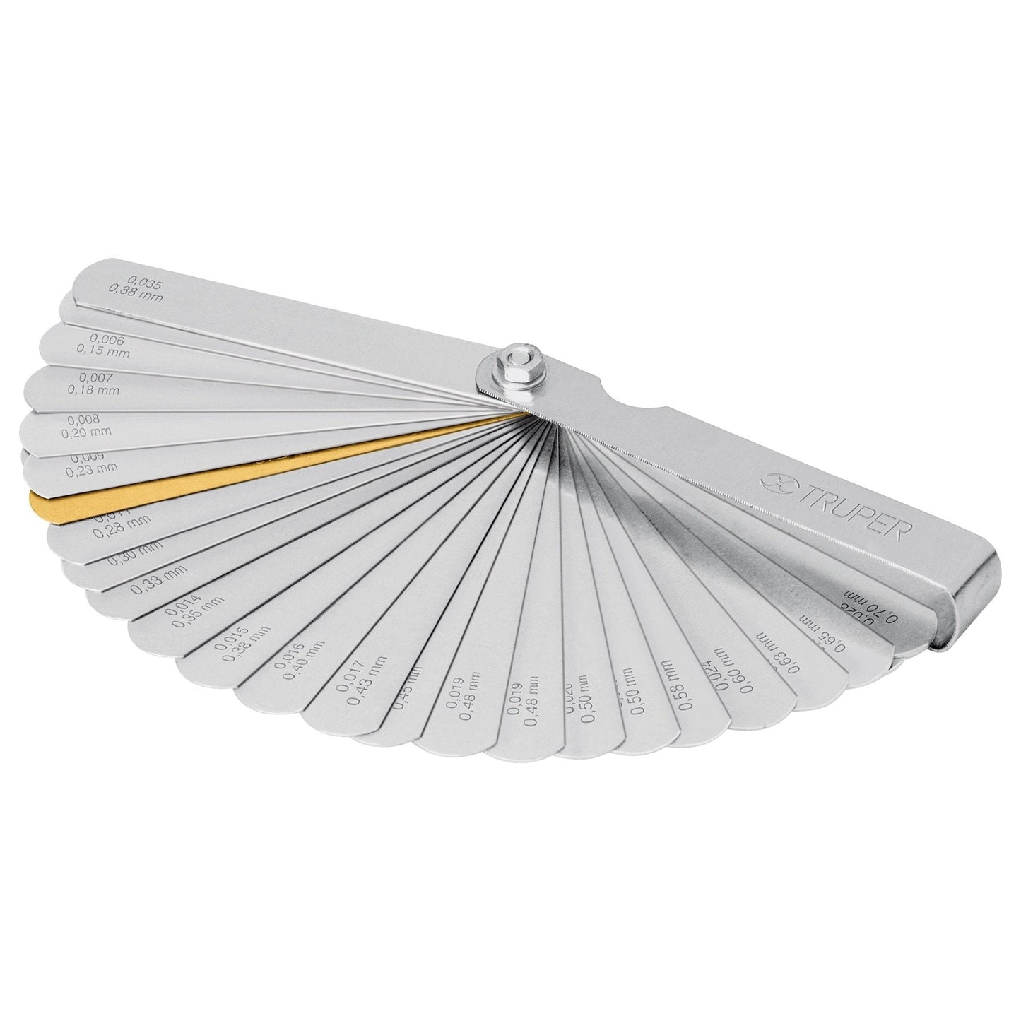 Calibrador para bujías, 15 hojas
