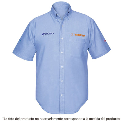 Camisa manga corta para hombre, azul, EEEG, TRUPER