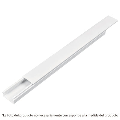 Canaleta de 1 vía, 17 x 35 mm