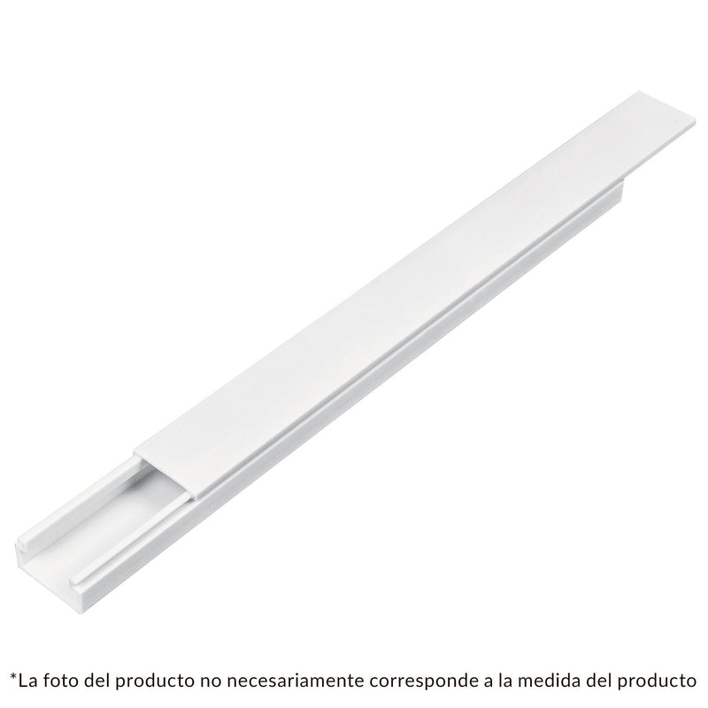 Canaleta de 1 vía, 17 x 35 mm
