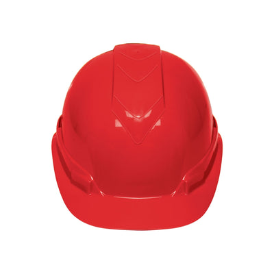 Casco de seguridad color rojo
