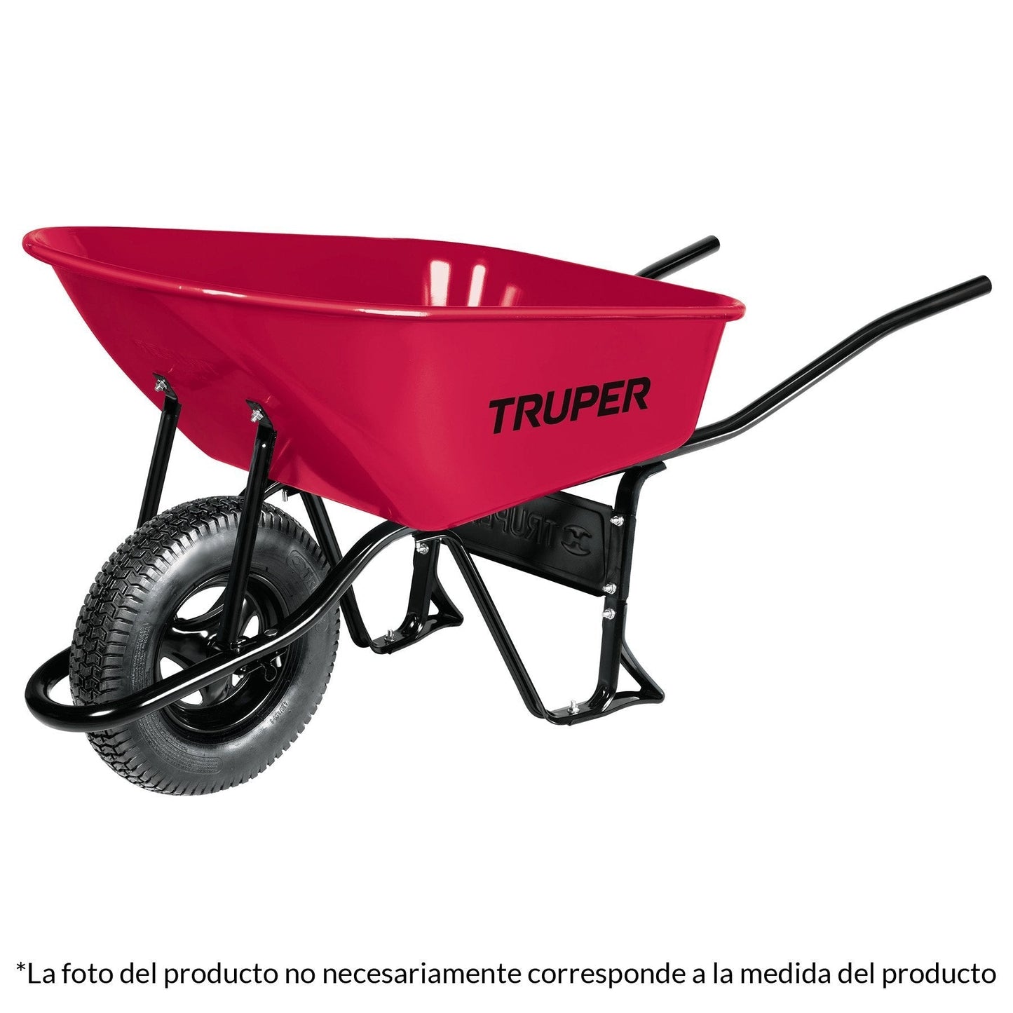 Carretilla 6 ft3, llanta neumática reforzada