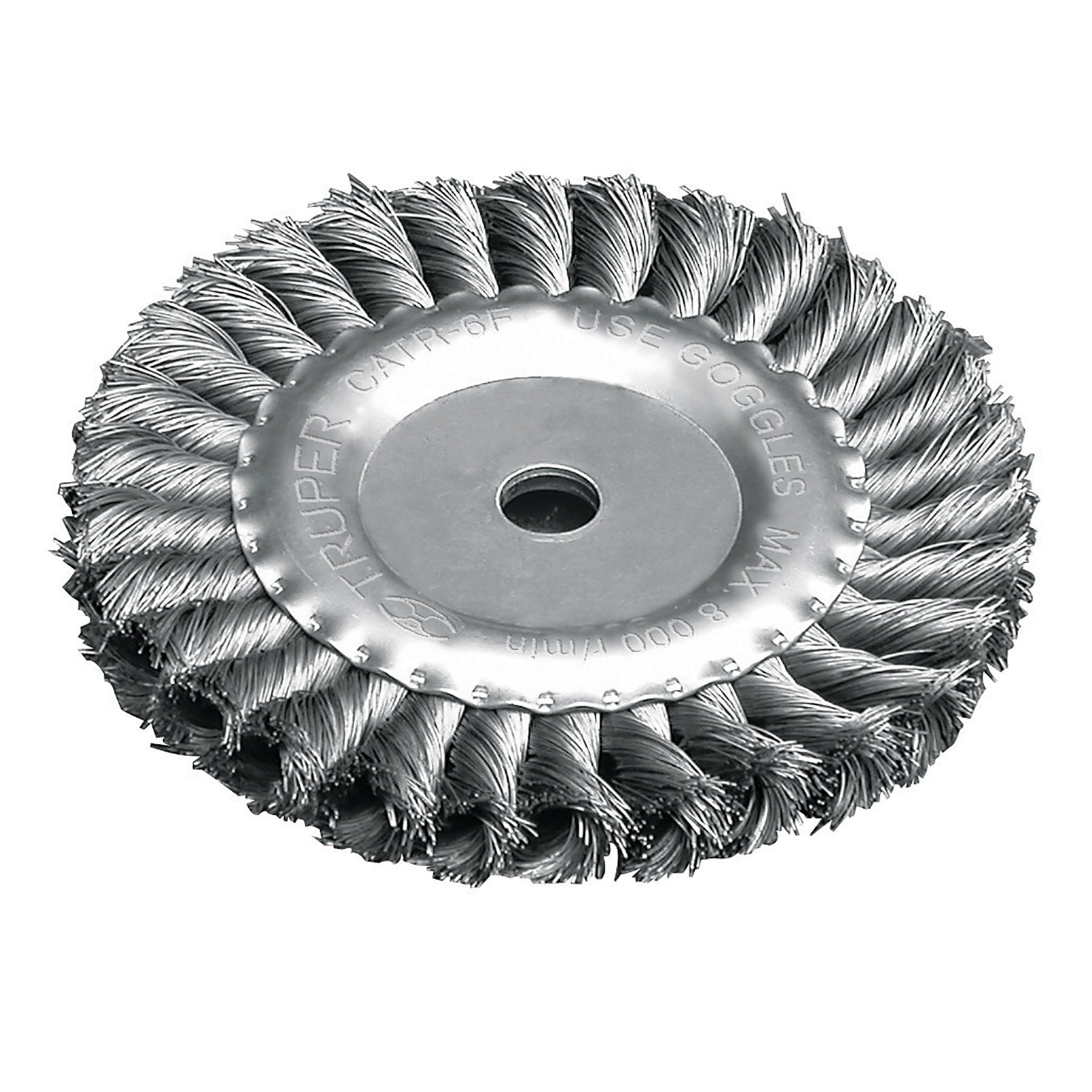 Carda trenzado fino, 6 X 5/8" para esmeril