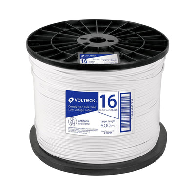 Cordón dúplex flexible SPT, 16 AWG, bobina 500 m
