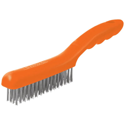 Cepillo de alambre, cerdas acero inoxidable, 64 pinceles