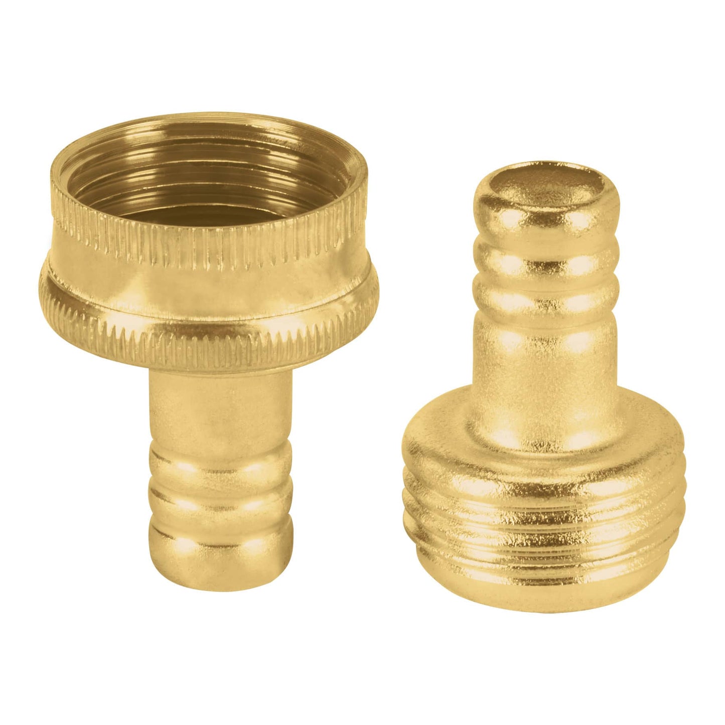 Conexión de latón laminado macho/hembra de 1/2"