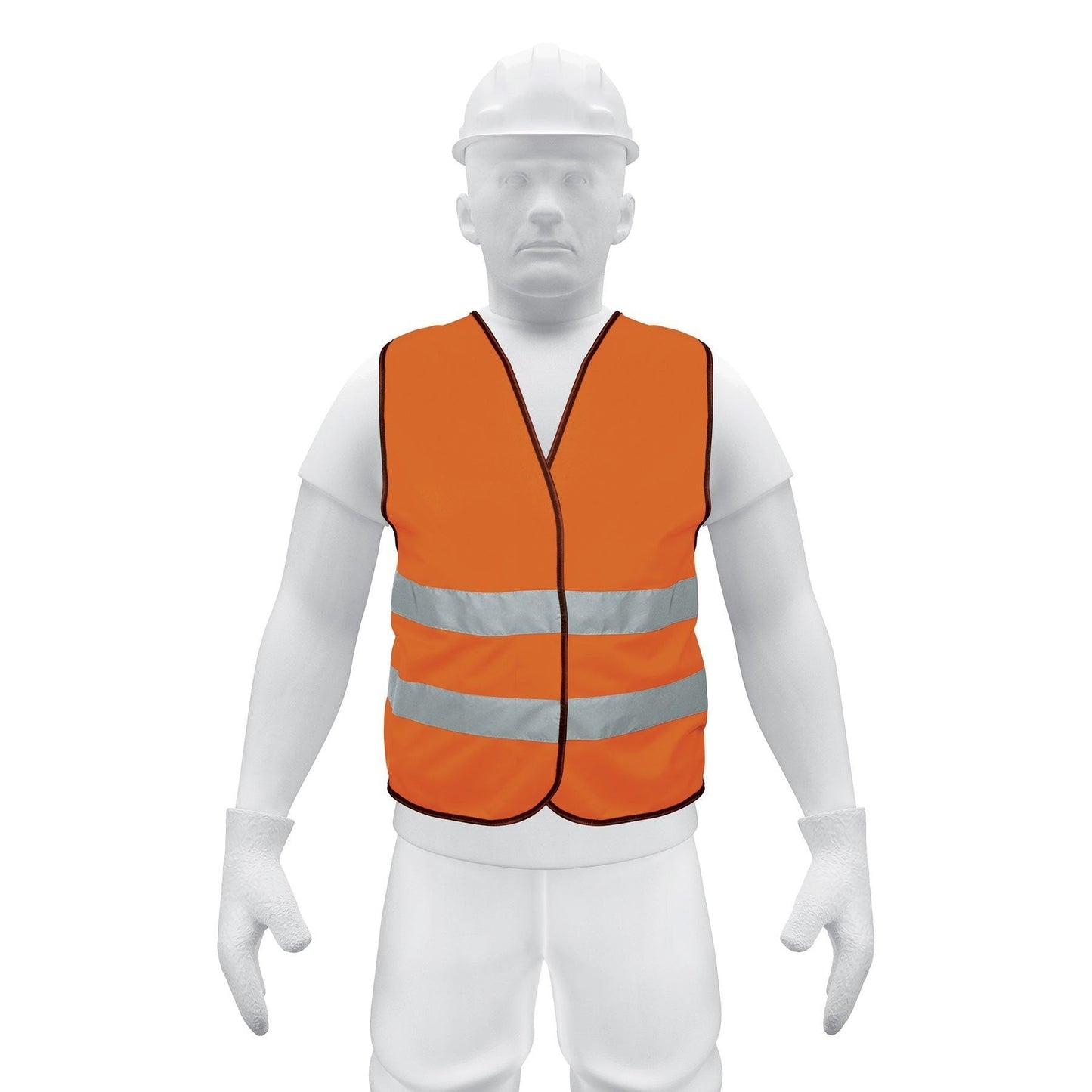 Chaleco de seguridad, alta visibilidad, naranja