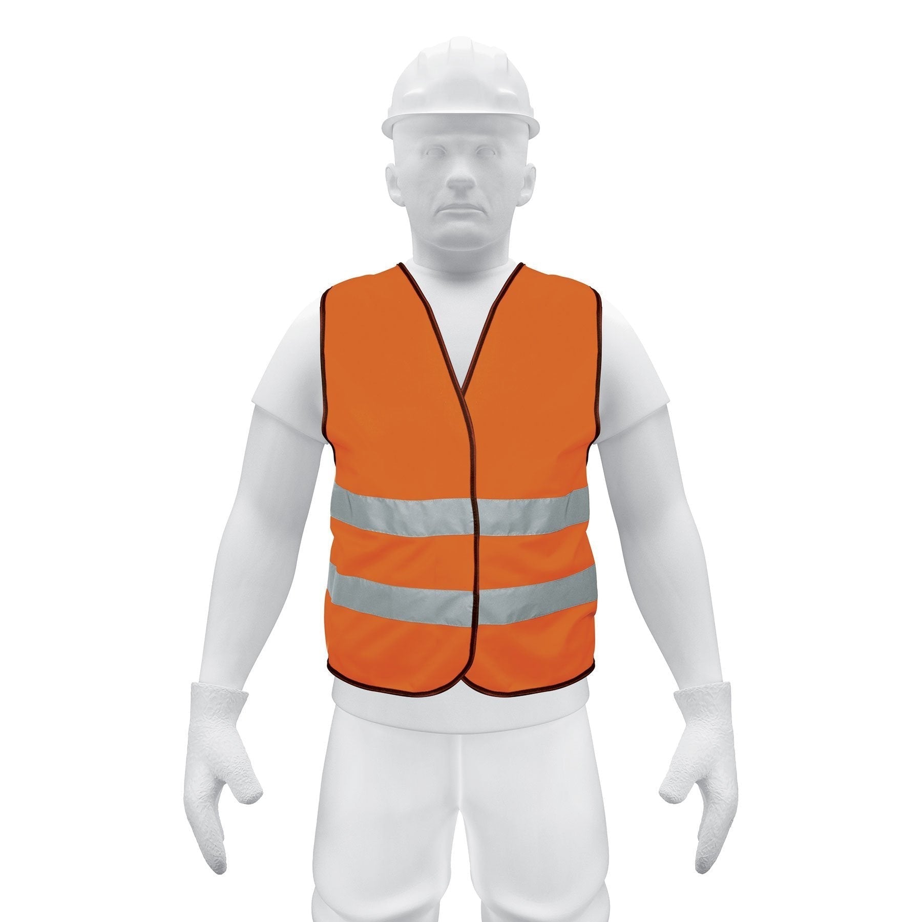 Chaleco de seguridad, alta visibilidad, naranja