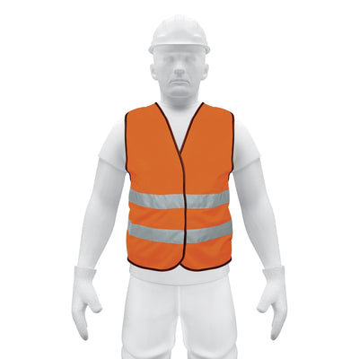 Chaleco de seguridad, alta visibilidad, naranja
