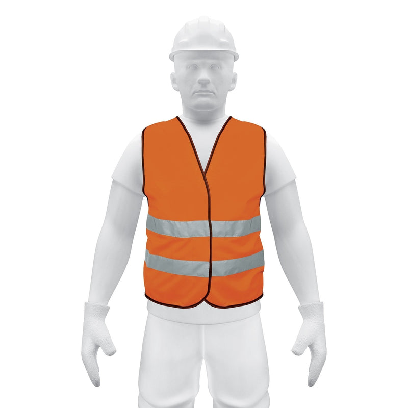 Chaleco de seguridad, alta visibilidad, naranja