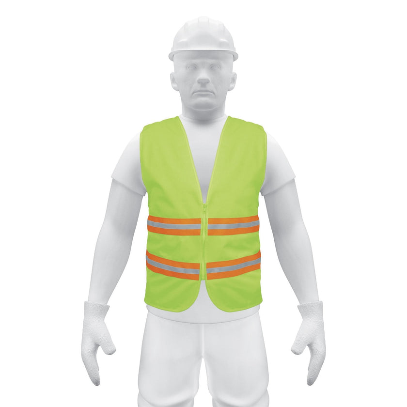 Chaleco de seguridad, alta visibilidad, con cierre, verde