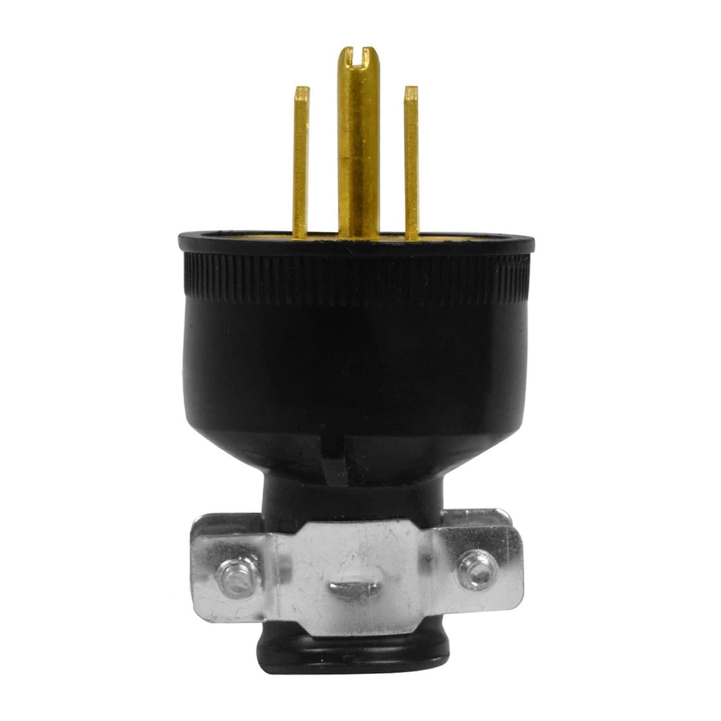 Clavija industrial reforzada, 2 polos, 3 hilos, 15A, 125V
